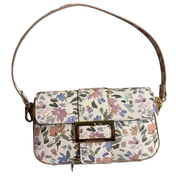 Handbags - Nannette Lepore Floral Mini Buckle Shoulder Bag